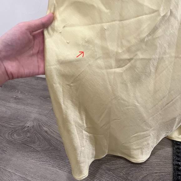 NWT Lovers and Friends Maxi Dress Alani Butter Yellow Gown Wedding Guest size S - Picture 5 of 10